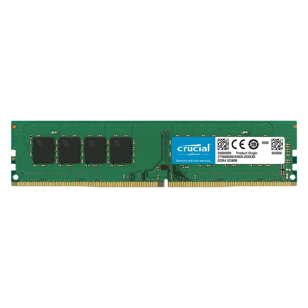 Crucial UDIMM DDR4 8GB 2666 CL22 Longdimm Memory RAM PC - 8GB